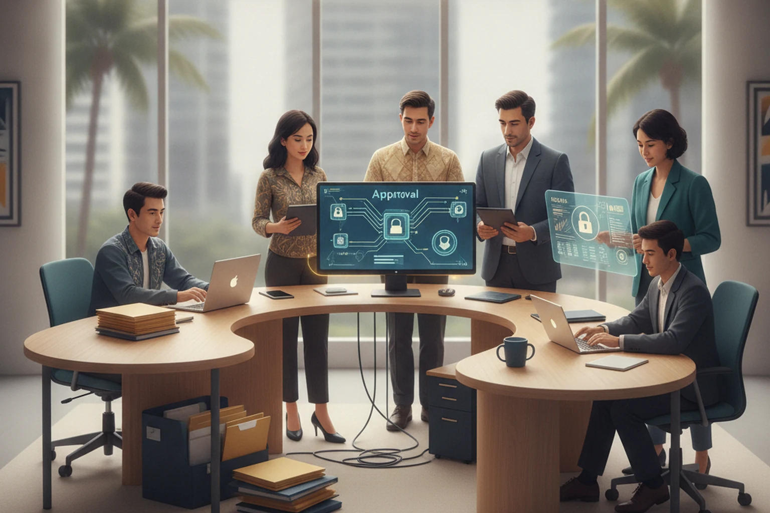 Editorial illustration for onboarding system of record