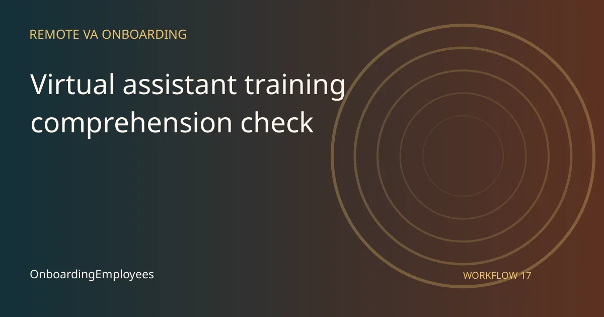Onboarding workflow guide for question backlog triage