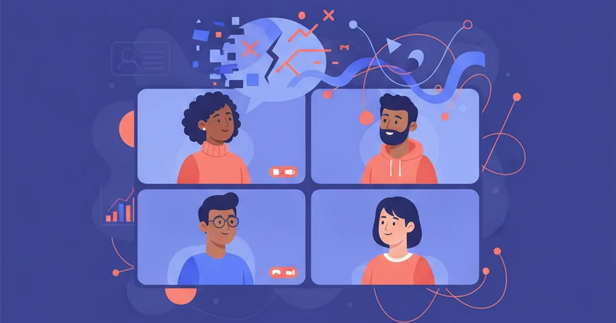 Illustration of a new hire asking a question in a remote team setting, showing psychological safety.